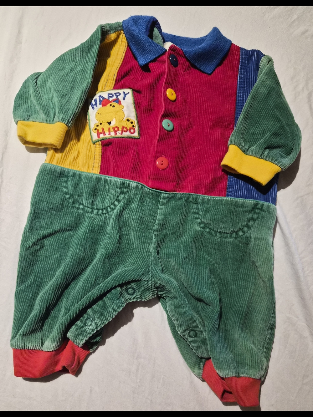 vintage Happy Hippo romper